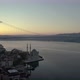 Ortakoy Mosque and Istanbul Bosphorus Bridge Aerial Video - VideoHive Item for Sale