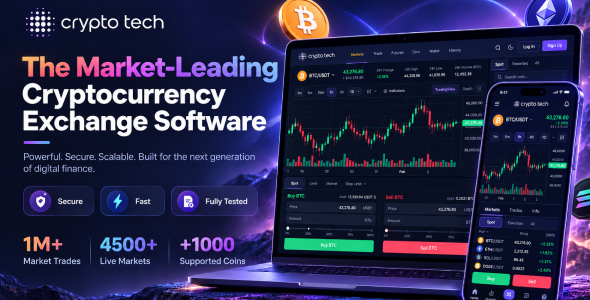 CryptoTech - Crypto Exchange Software, Spot, Futures, Binary, Cryptocurrency Swap, CEX, P2P Exchange