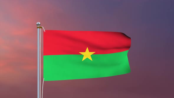 Burkina Faso Flag 4k