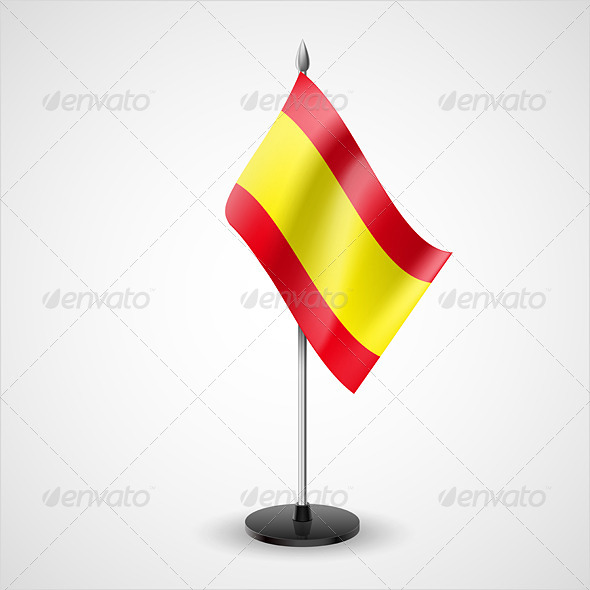 Table Flag of Spain