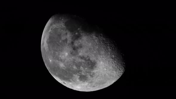 Moon  UHD Close-up. Planet Satellite.