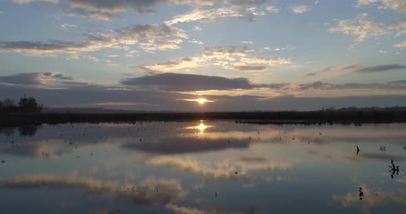 Evening Sunset On The Lake, Moving Forward