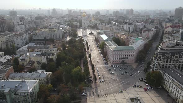 Kyiv - the Capital of Ukraine. Aerial View. Kiev