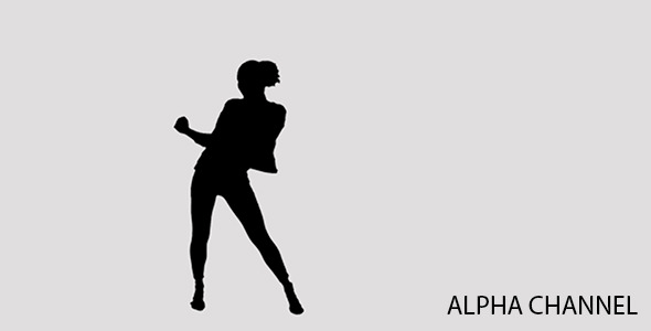 Silhouette of a Dancing Girl 1