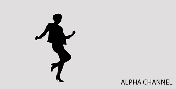 Silhouette of a Dancing Girl 3