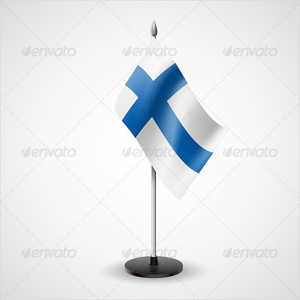 Table Flag of Finland