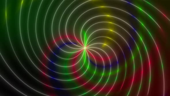 Colorful Gradient Neon Hypnotic Motion Background