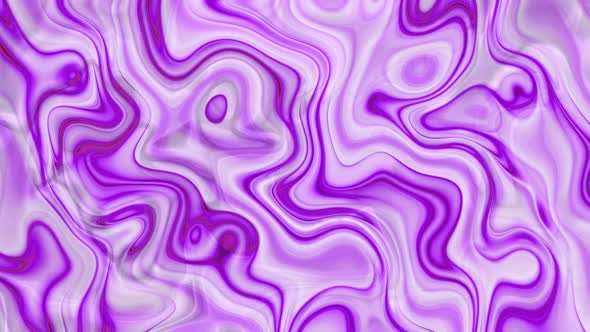 White Purple Color Ink Wave Motion Liquid Animated Background