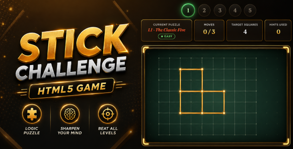 Stick Challenge | A Tabletop Logic Puzzle HTML5 Game