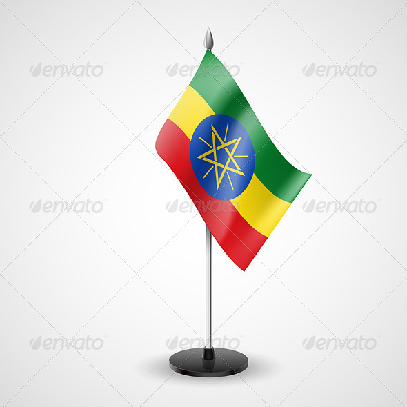 Table Flag of Ethiopia