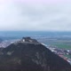 Stunning Aerial View of the Medieval Stone Fortress of Deva on a Cloudy Day - VideoHive Item for Sale