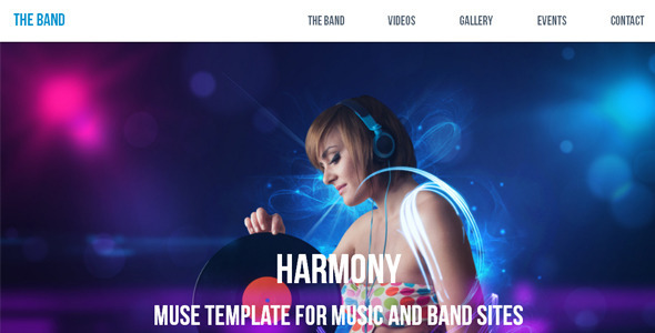 Harmony - Music / Band Muse Template