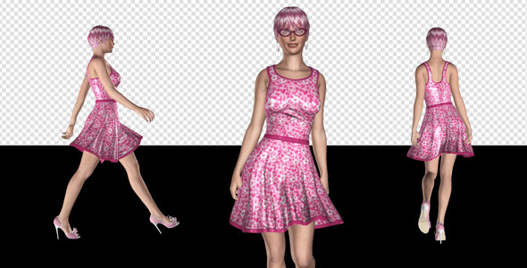 Fashion Model - 02 - Funky Pinky - Pack of 4