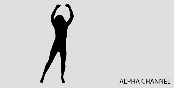 Silhouette of a Dancing Girl 4