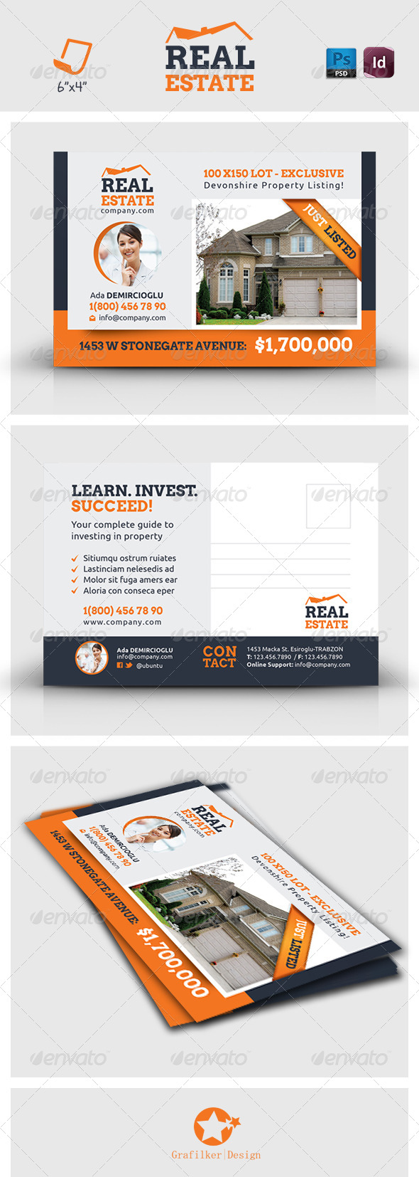 Real Estate Postcard Templates