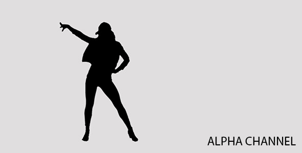 Silhouette of a Dancing Girl 6