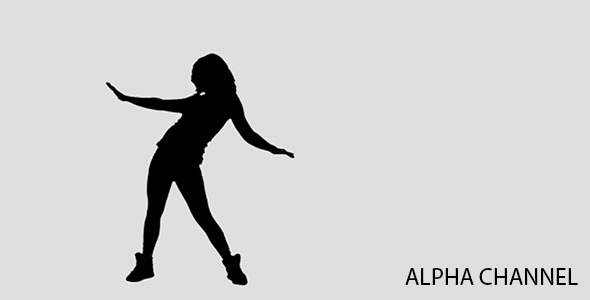 Silhouette of a Dancing Girl 7