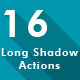 16 Long Shadow Actions - GraphicRiver Item for Sale