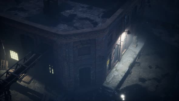 Aerial View of Old Factory alt