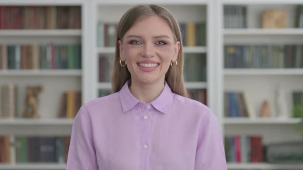 Portrait of Woman Smiling at Camera