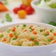 Instant noodles served with carrot and green onion, ProRes uncompressed - VideoHive Item for Sale