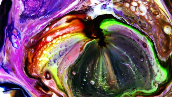 Colorful Ink Paint Blast Turbulence 9