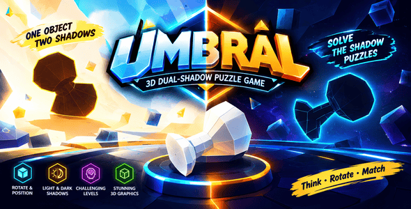 Umbral | HTML5 3D Dual Shadow Puzzle Game