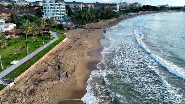 Beautiful beach in Turkey Alanya