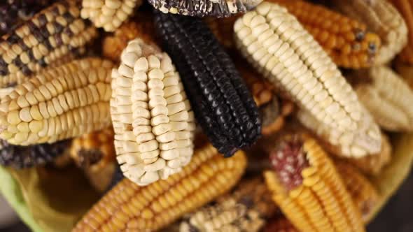 a slider shot of corn in peru