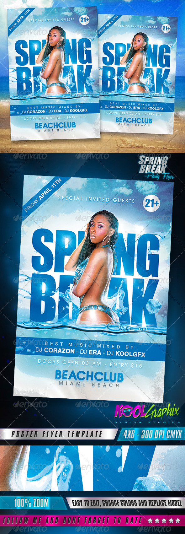 Spring Break Party Flyer