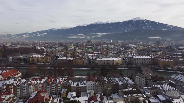 Aerial view of Innsbruck