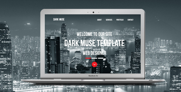 Dark Muse - One Page Parallax Template