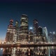 Skyscrapers Business Center Moscow City Skyscrapers Timelapse - VideoHive Item for Sale