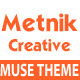 Metnik One Page Muse Theme - ThemeForest Item for Sale