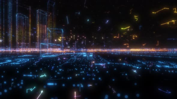 Abstract Hologram 3D Smart City alt