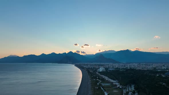 Panoramic Antalya Turkey Aerıal Vıew 4 K