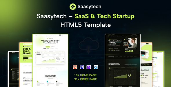 Saasytech – SaaS & Tech Startup HTML5 Template