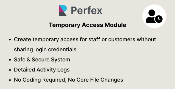 Temporary Access Module for Perfex CRM