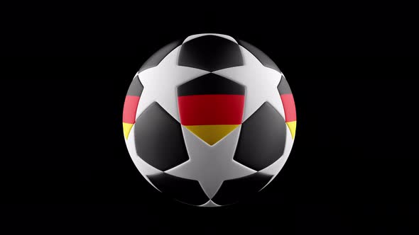 Germany Flag and Soccer Ball