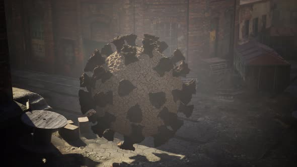 Coronavirus COVID 19 Quarantine on Empty City Streets alt