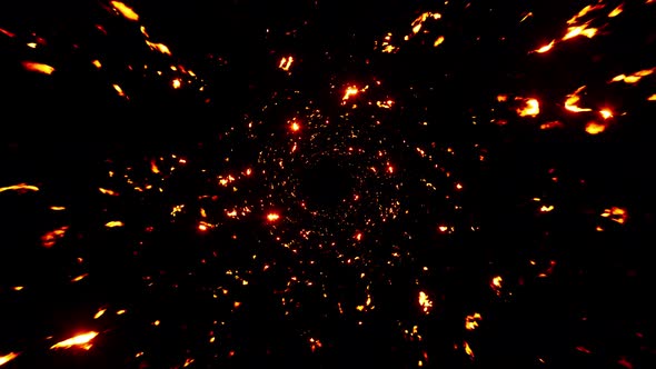 Fire Sparks Vortex Particles