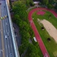 Aerial View of Track and Bridge in NYC - VideoHive Item for Sale