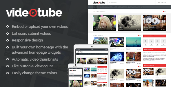 VideoTube - responsywny motyw WordPress wideo