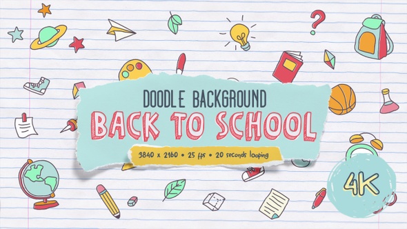Doodle Background - Back To School