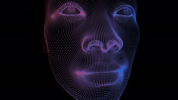 A Hologram of a Man's Nodding Head