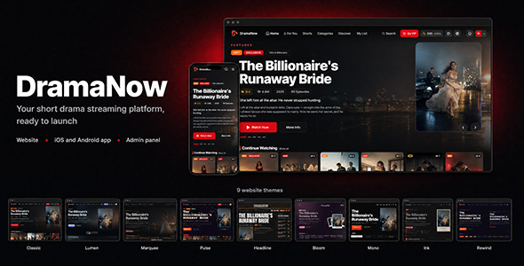 DramaNow | Flutter App Short Drama Platform