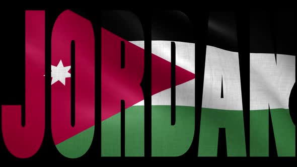 Jordan Flag Into Country Name