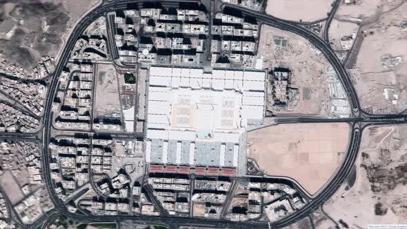 Satellite map Medina Saudi Arabia