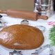 Gingerbread cookies dough, metal cutter, Christmas spices and decoration, dolly shot on kitchen - VideoHive Item for Sale