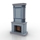 Fireplace Gzhel - 3DOcean Item for Sale